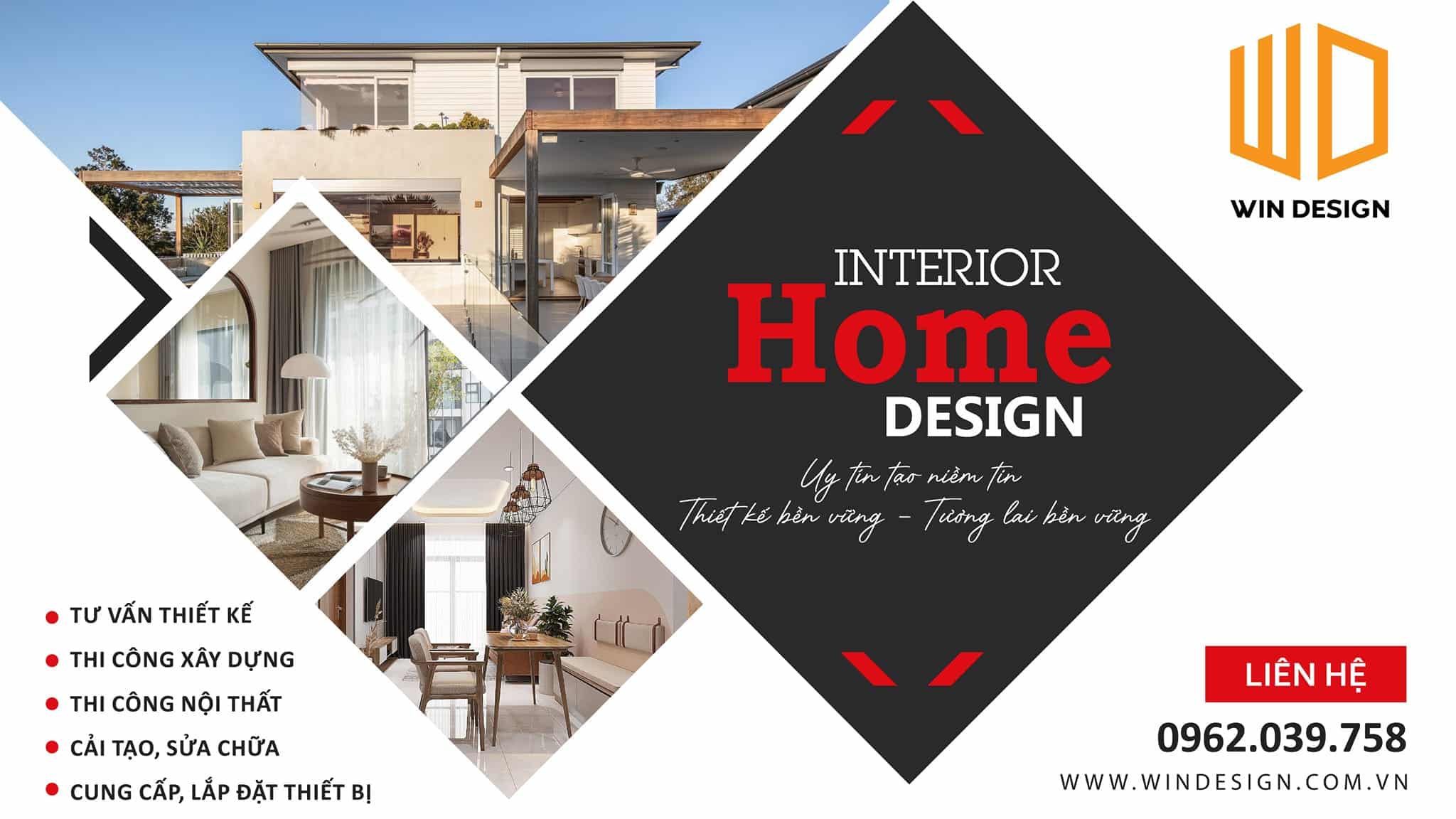 Win Design cung cấp dịch vụ thiết kế nội thất nhà ở uy tín 