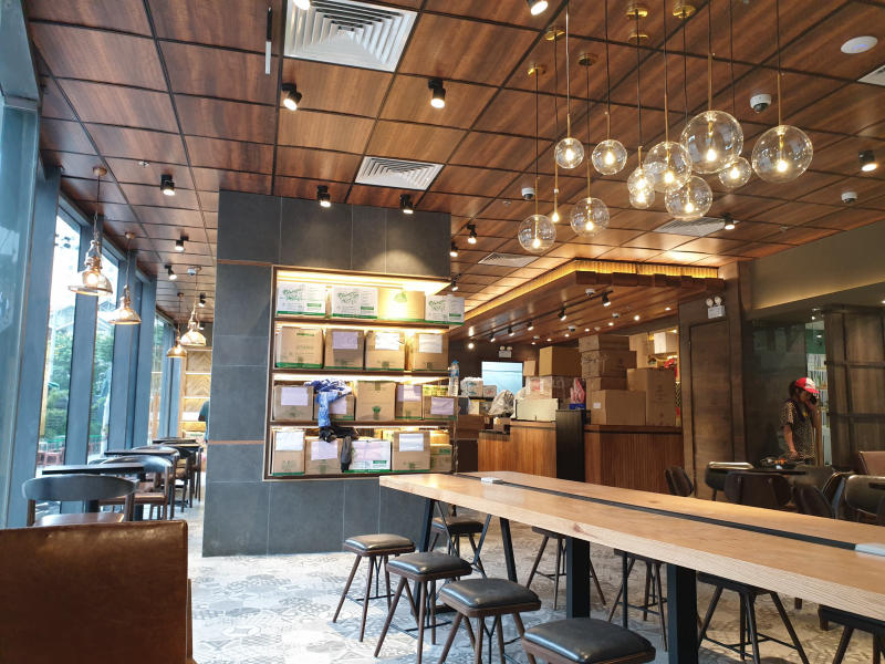 Thi công hoàn thiện nội thất quán cafe Phúc Long