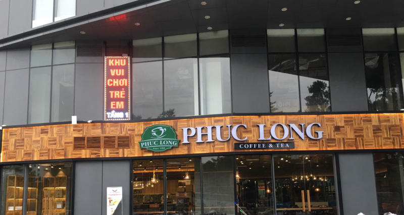 Thi công hoàn thiện nội thất quán cafe Phúc Long